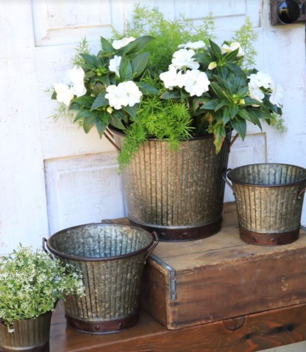 IronLite™ Countryside Washboard Planters
