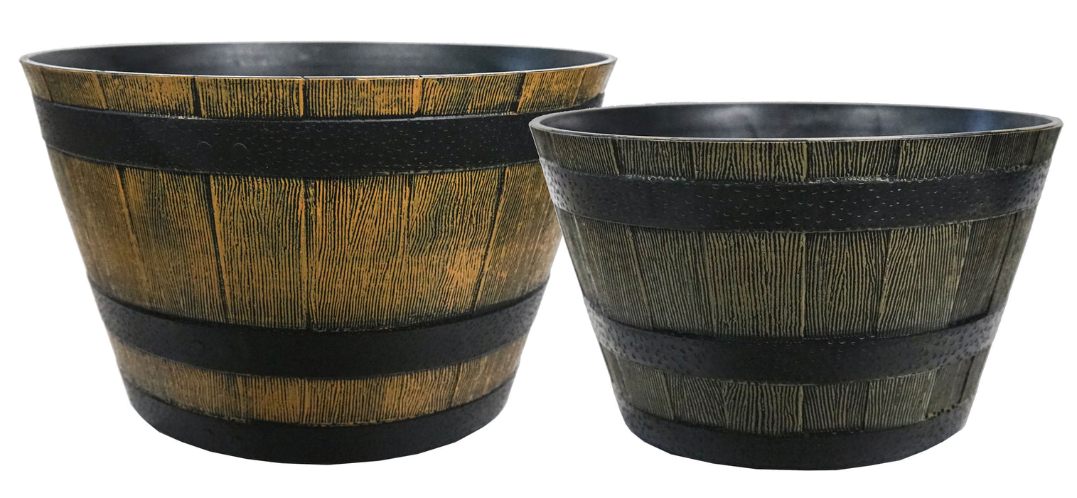 DuraRes™ Wiskey Barrel Planters